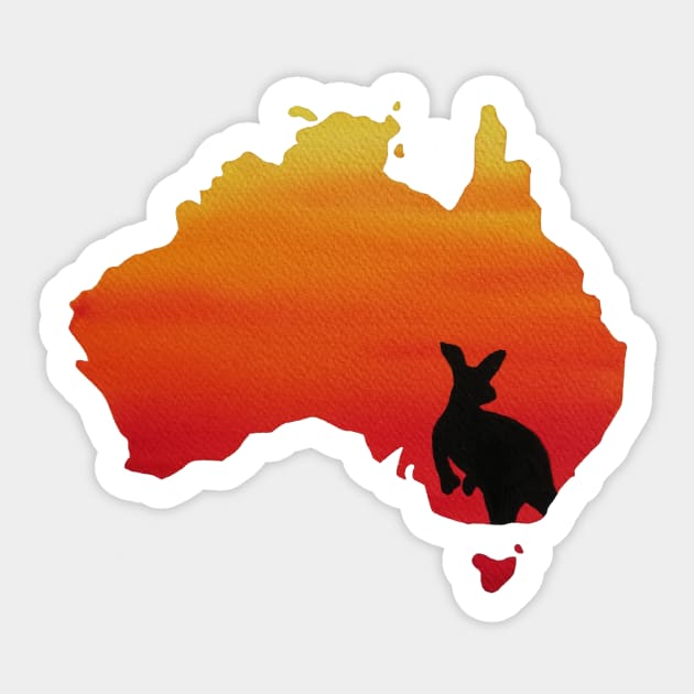 Australia Sticker by RosanneCreates